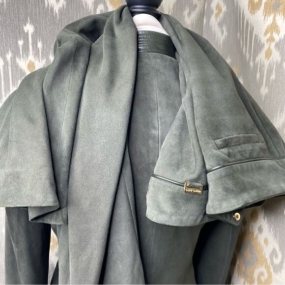 Ralph Lauren Fall 2006 Loden Lamb Suede 2-Piece Pant Suit - Picture 8 of 16